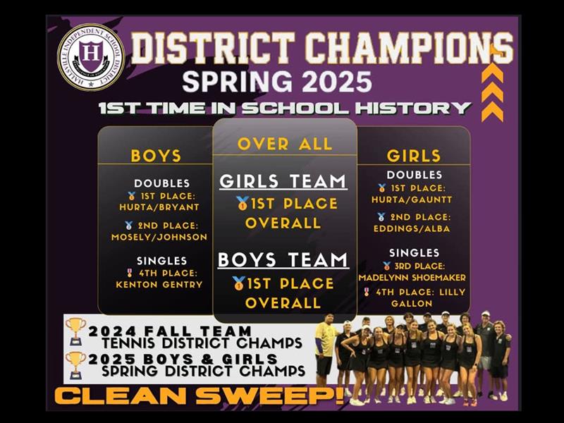 5-1-25 | TENNIS DISTRICT CHAMPIONS